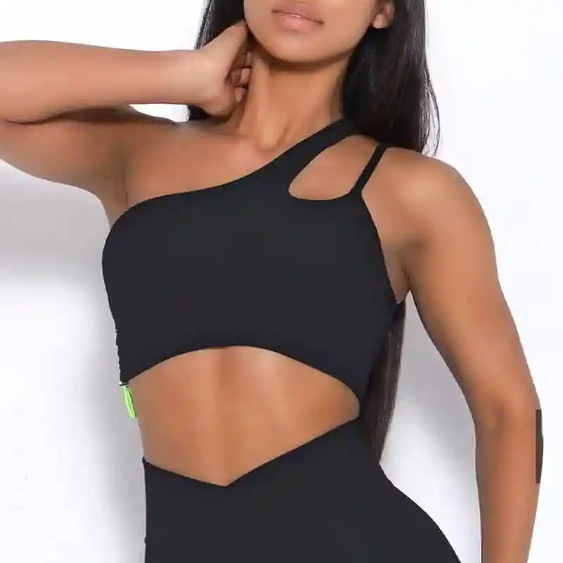 High Quality Adjustable One Shoulder Sports Bra