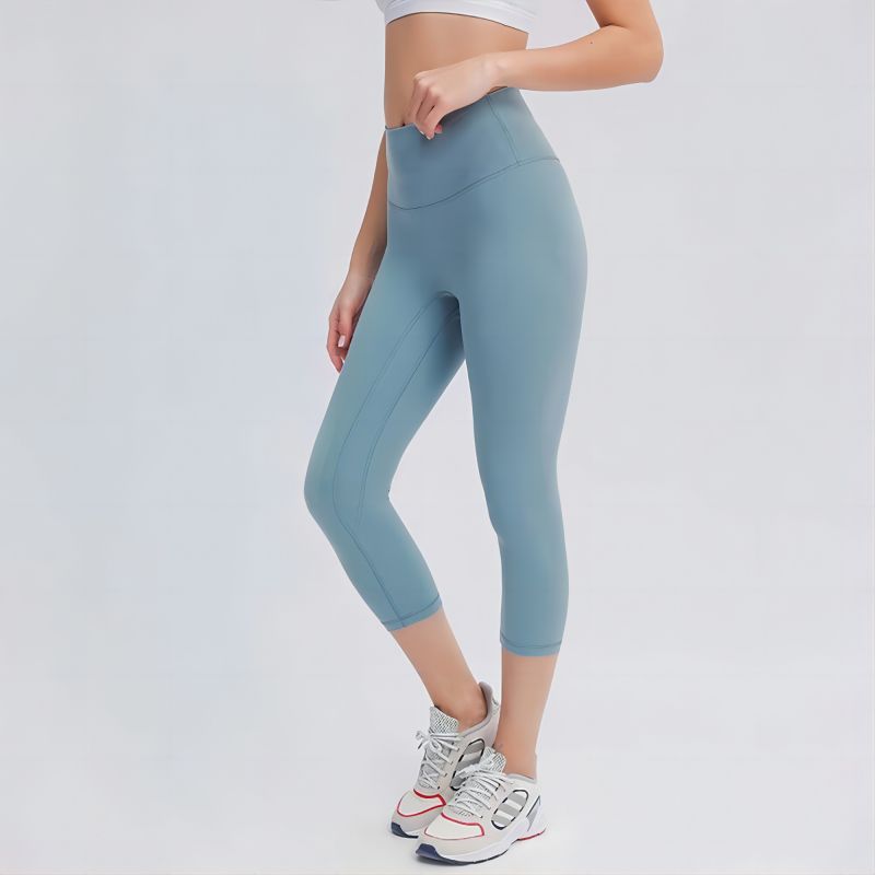 Leggings de entrenamiento sin costura frontal de alta calidad al por mayor-C1010