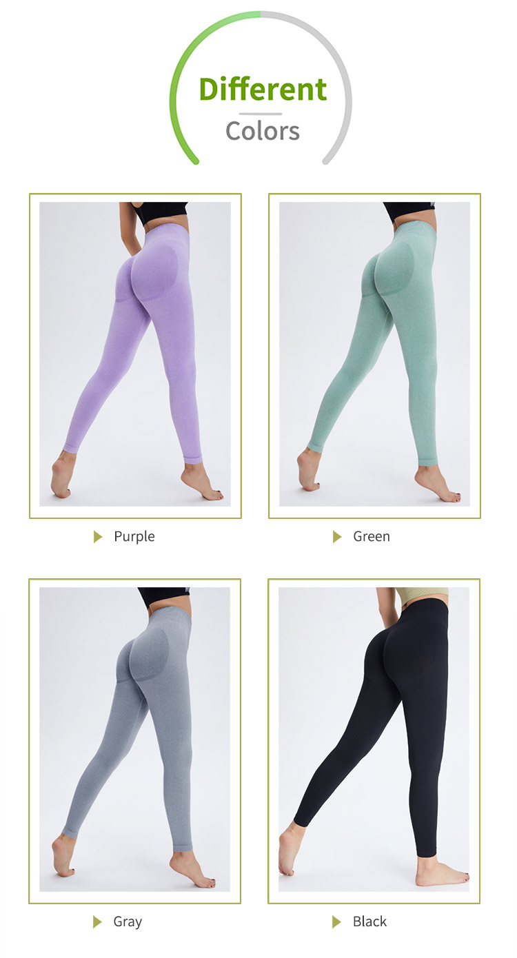 High Waisted Seamless Bum Enhancing Gym Leggings