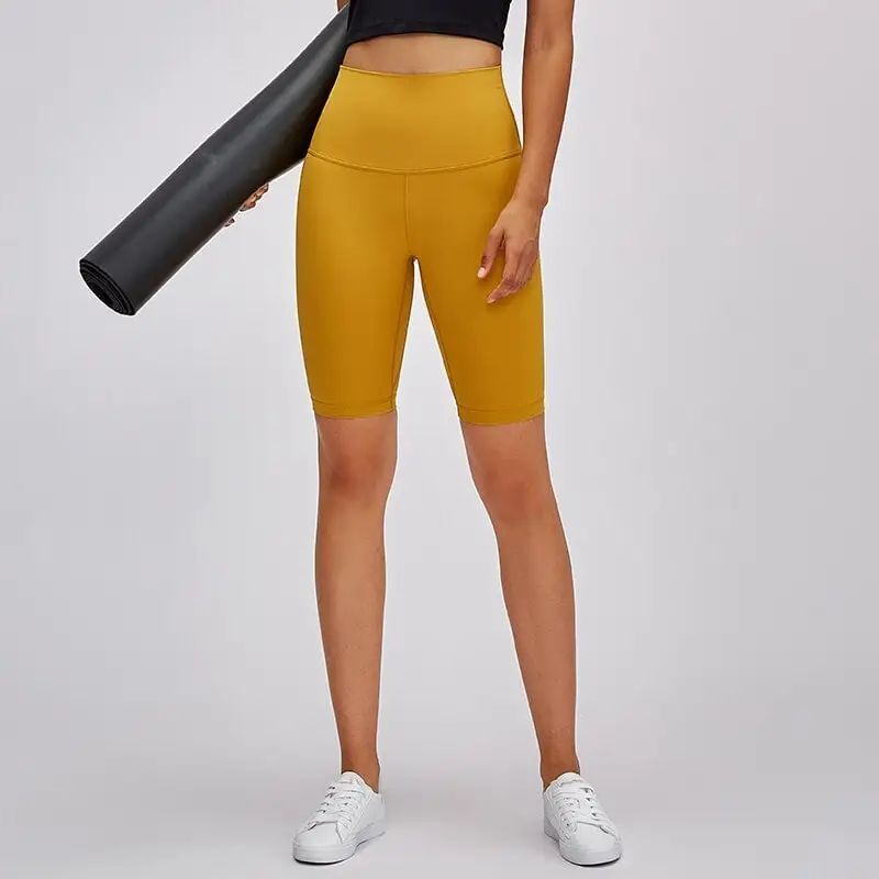 Pantalones cortos de entrenamiento de levantamiento de glúteos de cintura alta de spandex al por mayor de China-C2015