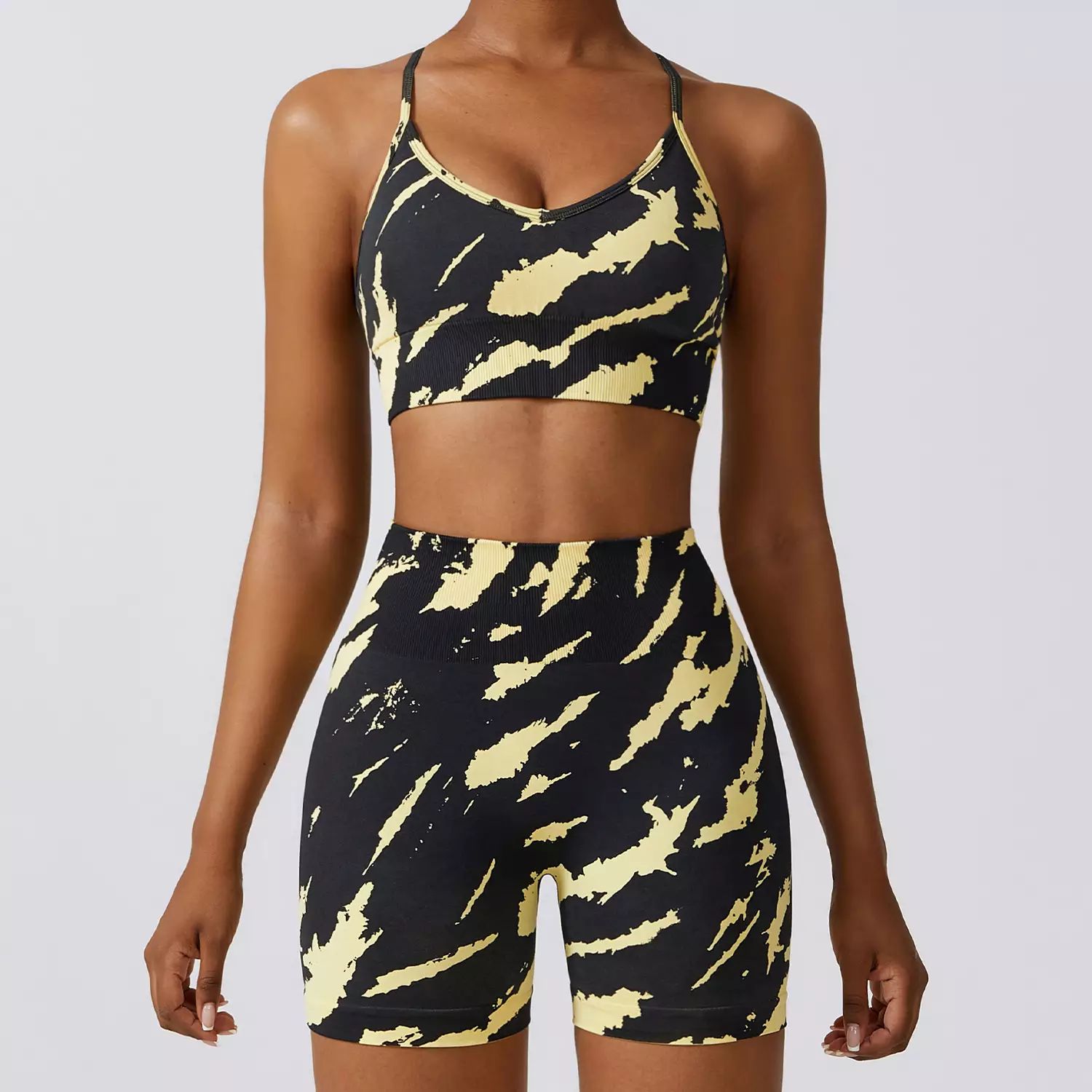 China Wholesale Workout Camo Activewear Sets-A1001